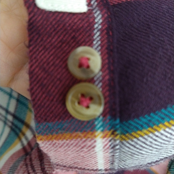 American Eagle Plaid Flannel Look Shirt - Picture 8 of 8